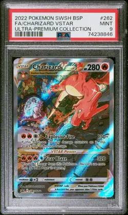 Pokemon TCG Charizard Vstar SWSH262 UPC Promo PSA 9 - Image 1