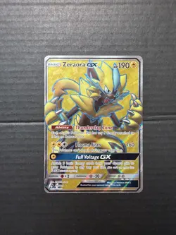Pokemon Zeraora GX Ultra Rare Full Art 201/214 SM Lost Thunder Holo 190 HP Card - Image 1