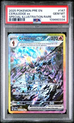 Ceruledge EX 147/131 Special Illustration Rare Pokemon PSA 10 - Image 1