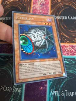 Yugioh Cyber Jar MRL-027 Rare OG Unlimited Lightly Played - Image 2