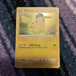 Pokemon TCG Pikachu Pokemon GO 028/078 Holo Holo Rare - Image 1