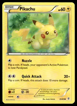 Pikachu 26/83 Common Generations Pokemon Lightly Played - Image 1