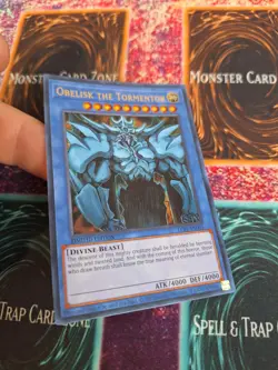 Yugioh Obelisk The Tormentor LC01-EN001 Ultra Rare Limited Near Mint - Image 2