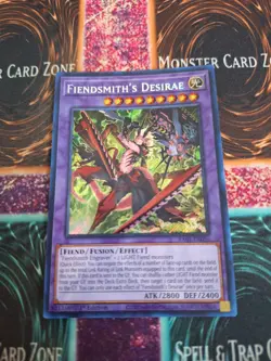Yugioh Fiendsmith's Desirae RA04-EN056 Secret Rare 1st Edition Near Mint - Image 1