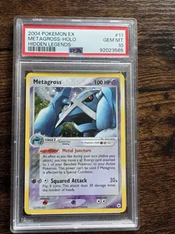 *POP 55* Pokemon TCG 2004 EX Hidden Legends Metagross 11/101 Holo PSA 10 - Image 1