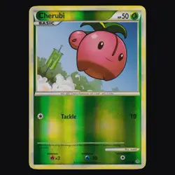 Cherubi 47/95 HGSS Unleashed Reverse Holo Pokemon TCG LP - Image 1