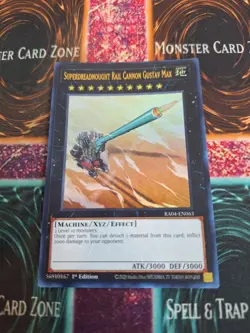 Yugioh Superdreadnaught Rail Cannon Gustav Max RA04-EN063 Ultra 1st Edition NM - Image 1