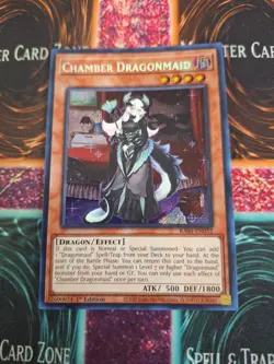 Yugioh Chamber Dragonmaid RA04-EN032 Secret Rare 1st Edition Near Mint - Image 1