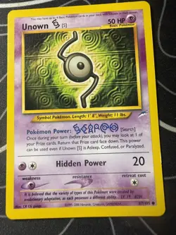 Unown [S] - Neo Destiny - 87/105 - Pokemon TCG - LP - Image 1