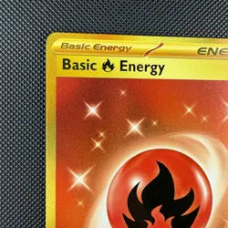 Pokemon TCG Basic Fire Energy 230/197 Obsidian Flames Gold Hyper Rare Holo Card - Image 3