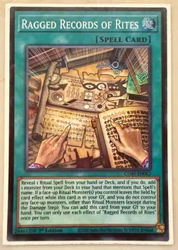 YuGiOh! Ragged Records of Rites CORI-EN062 1st Edition NM - Image 1