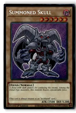 Summoned Skull 1st Edition Secret Rare BLGG-EN001 LP - Image 1