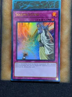 Yugioh Solemn Strike DUDE-EN055 Ultra Rare 1st Ed NM - Image 1