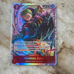 Bandai One Piece Card Game Roronoa Zoro EB04-007 SR Alt Art Foil ENG - Image 1
