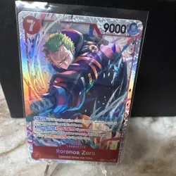 Bandai One Piece Card Game Roronoa Zoro EB04-007 SR Alt Art Foil ENG - Image 3