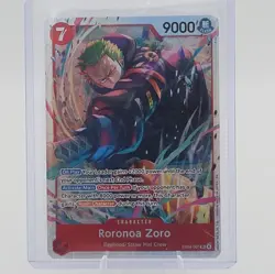 Bandai Roronoa Zoro EB04-007 Egghead Super Rare Foil Rush 9000 English - Image 1