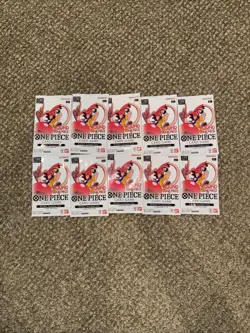 (IN HAND) One Piece Card Game Round 1 Promotion Pack English Promo 10 Packs - Image 1