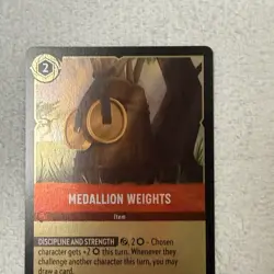 Medallion Weights 134/204 Foil Fabled Disney Lorcana TCG - Image 3