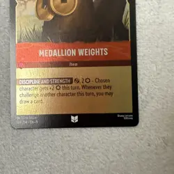 Medallion Weights 134/204 Foil Fabled Disney Lorcana TCG - Image 4