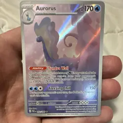 Nintendo Pokemon TCG Aurorus 092/088 Surging Sparks Holo Rare 170HP EN - Image 1