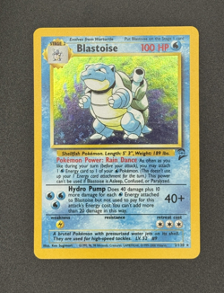 Pokemon TCG Blastoise Base Set 2 Holo Unlimited Rare Card 2/130 LP Condition - Image 1