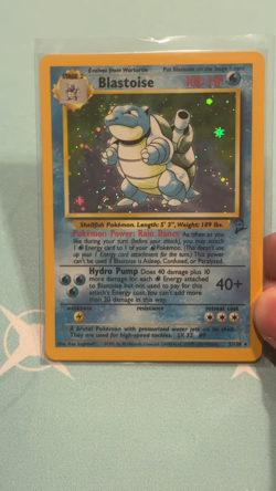 Pokemon TCG Blastoise Base Set 2 Holo Unlimited Rare Card 2/130 LP Condition - Image 2