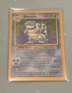 Pokemon TCG Blastoise Base Set 2 Holo Unlimited Rare Card 2/130 LP Condition - Image 4