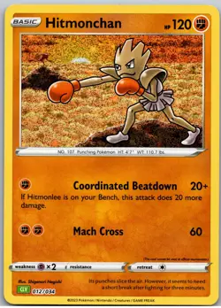 Hitmonchan Classic Collection Trading Card Game Classic 012/034 NM - Image 1