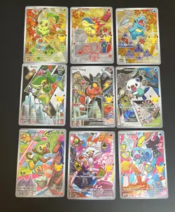 Pokemon First Partner Illustration Collection Series 2 Complete Set 9 Cards - Image 1