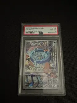 Pokemon TCG Squirtle Card PSA 8 Stellar Crown - Image 1