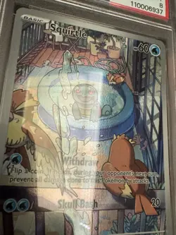 Pokemon TCG Squirtle Card PSA 8 Stellar Crown - Image 3