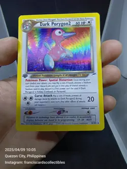 Pokemon Card - DARK PORYGON2 #8 - HOLO 1ST EDITION (NEO DESTINY) YEAR 2002 - Image 3