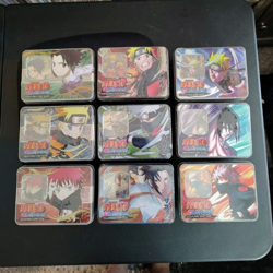 Bandai Naruto Shippuden Naruto CCG Tin Lot of 9, 54 Cards Holo Exclusive (2007) - Image 1