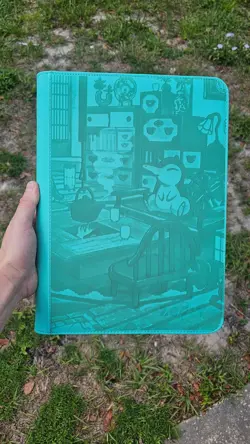 Cyndaquil #1 Pokemon Trading Card 9 Pocket Zip Binder - Ringless Sleeved Binder - Image 1