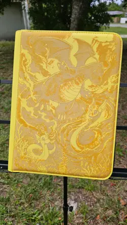 Dragonite #1 Pokemon Trading Card 9 Pocket Zip Binder - Ringless Sleeved Binder - Image 1