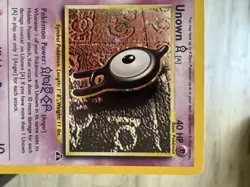 Unown [A] 14/75 Neo Discovery Holo Card Unlimited Edition - Image 2