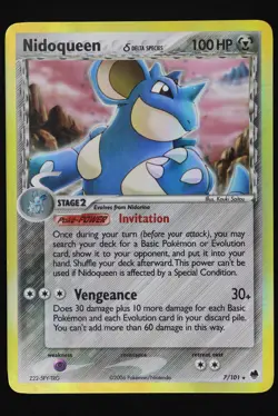 Nidoqueen - 7 - Dragon Frontiers - Pokemon Card - Lightly Played - Image 1