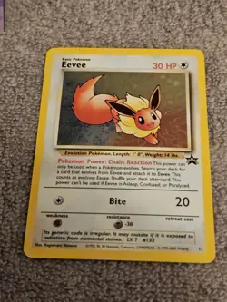 Pokemon Eevee Promo Holographic Foil Card Black Star #11 Unplayed - Image 1