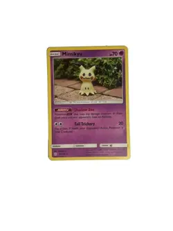 Pokemon Trading Card Game Mimikyu 97/236 Sun & Moon Cosmic Eclipse Rare Card - Image 3