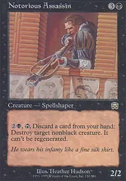 MTG - Notorious Assassin Mercadian Masques - Image 1
