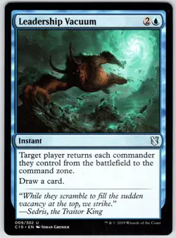 Leadership Vacuum 9 Uncommon Commander 2019 Magic: The Gathering Lightly Played - Image 1