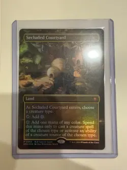 Secluded Courtyard (Borderless) Special Guests Foil - Image 1