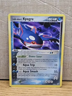 Team Aqua's Kyogre 3/95 EX Team Aqua Team Magma Non-Holo Rare Pokemon Card TCG - Image 1