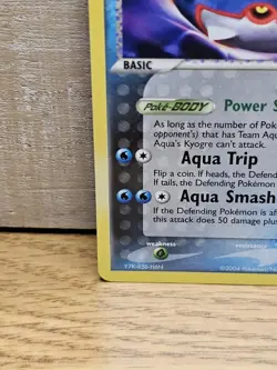 Team Aqua's Kyogre 3/95 EX Team Aqua Team Magma Non-Holo Rare Pokemon Card TCG - Image 5