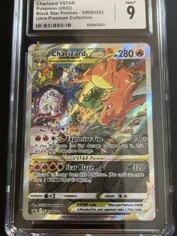 CGC 9 MINT Charizard VSTAR SWSH262 Ultra-Premium Collection Black Label Pokemon - Image 2