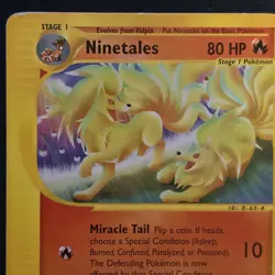Ninetales 25/147 Non-Holo Pokemon Aquapolis MP - Image 3