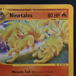 Ninetales 25/147 Non-Holo Pokemon Aquapolis MP - Image 4