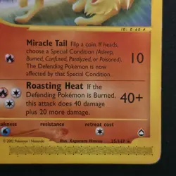 Ninetales 25/147 Non-Holo Pokemon Aquapolis MP - Image 5