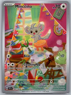 Minccino 182/162 - IR - NM - Temporal Forces - Pokemon TCG - Image 1