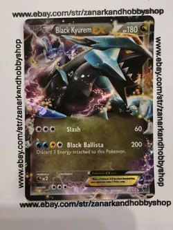 Pokemon Black Kyurem EX 95/135 Plasma Storm LP - Image 1